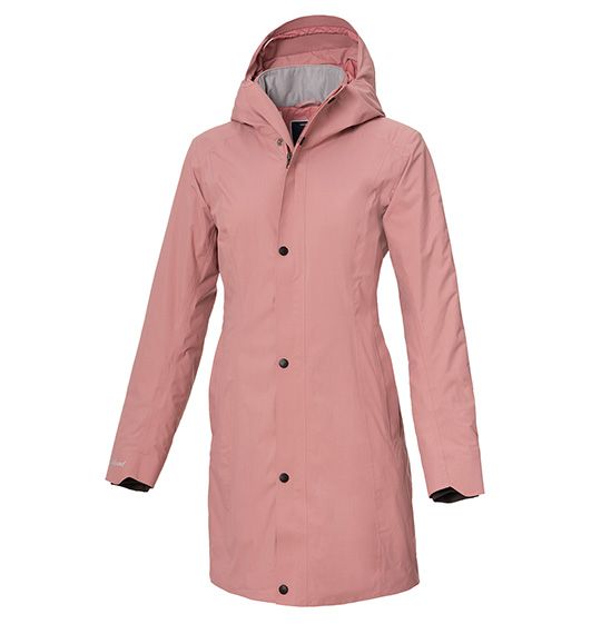 女款damas Tex 防水透氣保暖連帽長版風衣外套 酒紅色 外套 女裝 商品專區 正翃企業chamois