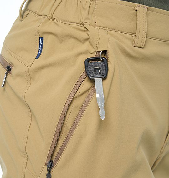 男彈性拉鏈袋保暖耐磨機能褲