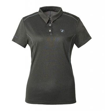女雙色POLO領抗UV排汗上衣
