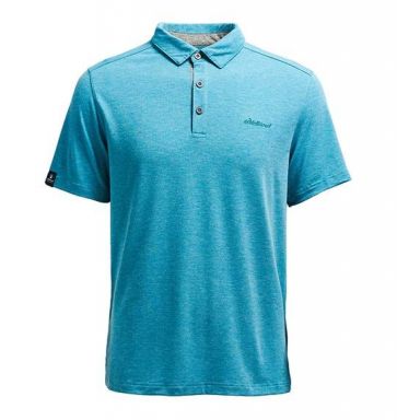 男彈性本布領POLO上衣