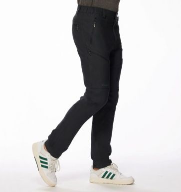 男超彈貼袋三季休閒長褲